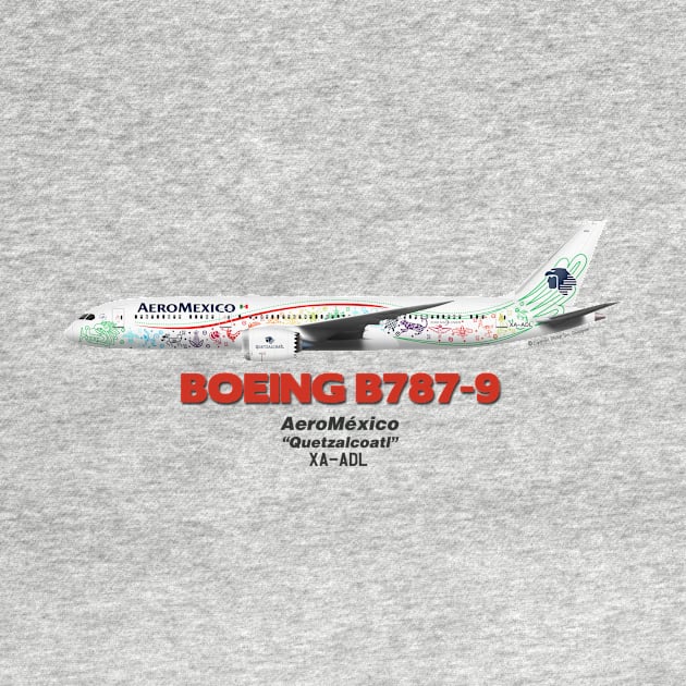 Boeing B787-9 - AeroMéxico "Quetzalcoatl" by TheArtofFlying